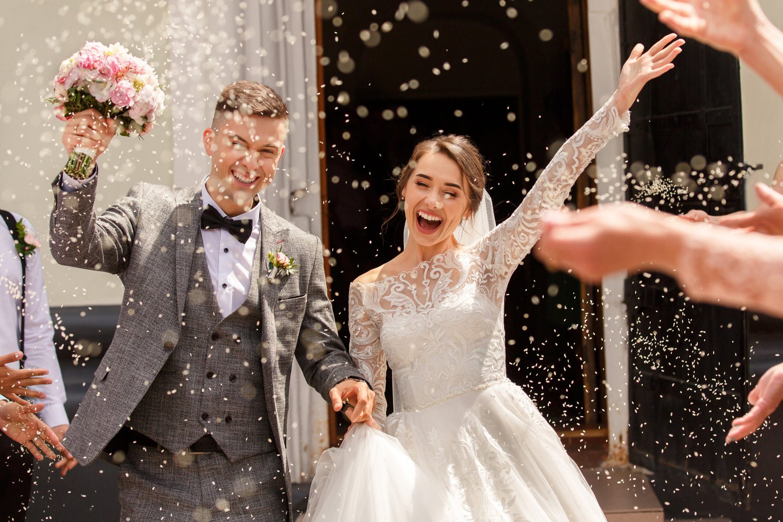 Elegant wedding reception with high-end clear audio design